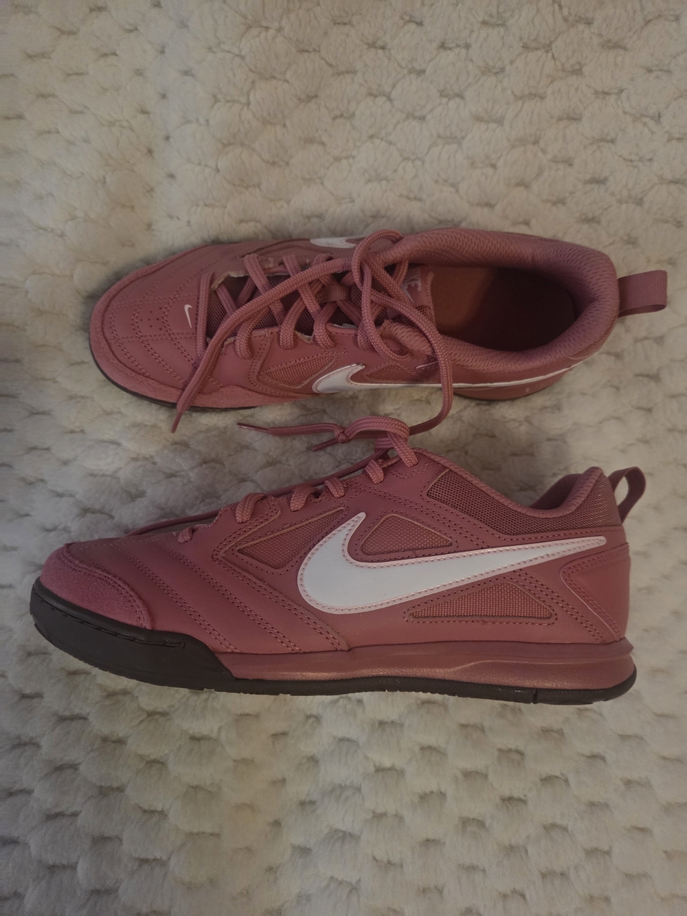 Nike Kids' Pink Athletic Sneakers with White Swoosh
